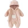DAVE & BELLA Newborn Winter Warm Hooded Bodysuit