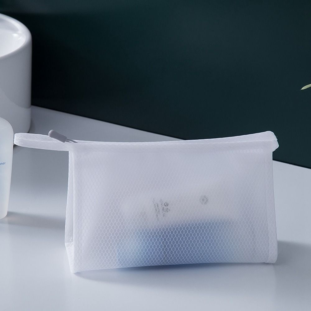 

Mesh Cloth Square Bag Mesh Cosmetic Bag Combination Storage Toiletry Bag Cosmetic Cases Makeup Bags E