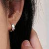 Simple Geometric Frosted Earrings Female Cold Wind Temperament Earring Buckle Niche Hundred with Earrings Affordable Dainty Earrings Daily Wear