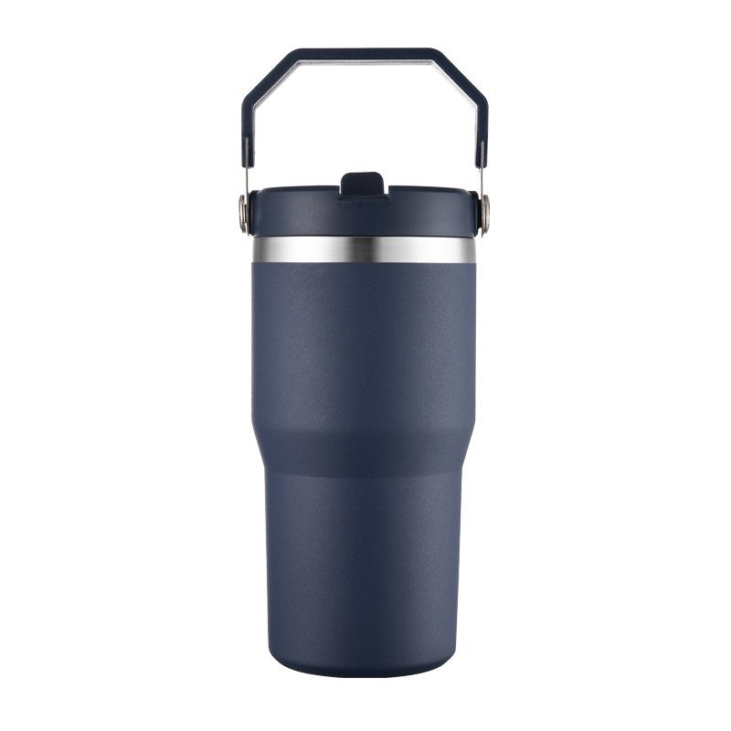 2026 Portable Cup Stainless Steel Car Cup Double Layer Vacuum Thermos Cup Cold Ice Ba Water Cup