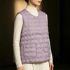 Women's 2025 Collarless Cotton Vest - Autumn/Winter Large Size Round Neck Waistcoat