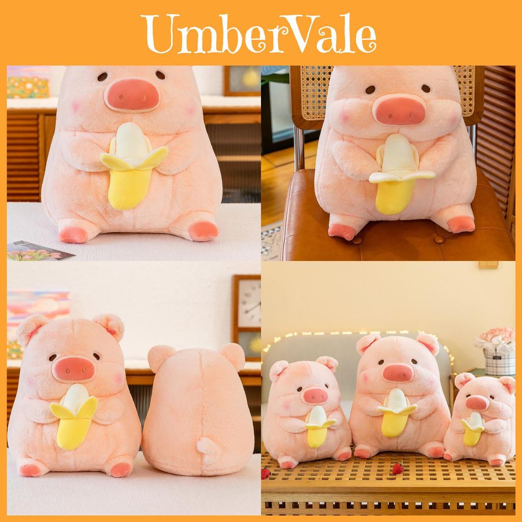 Adorable Lulu Pig Plush Toy Cute Banana Pig Stuffed Animal Pillow Soft Pp Cotton Cushion 50cm