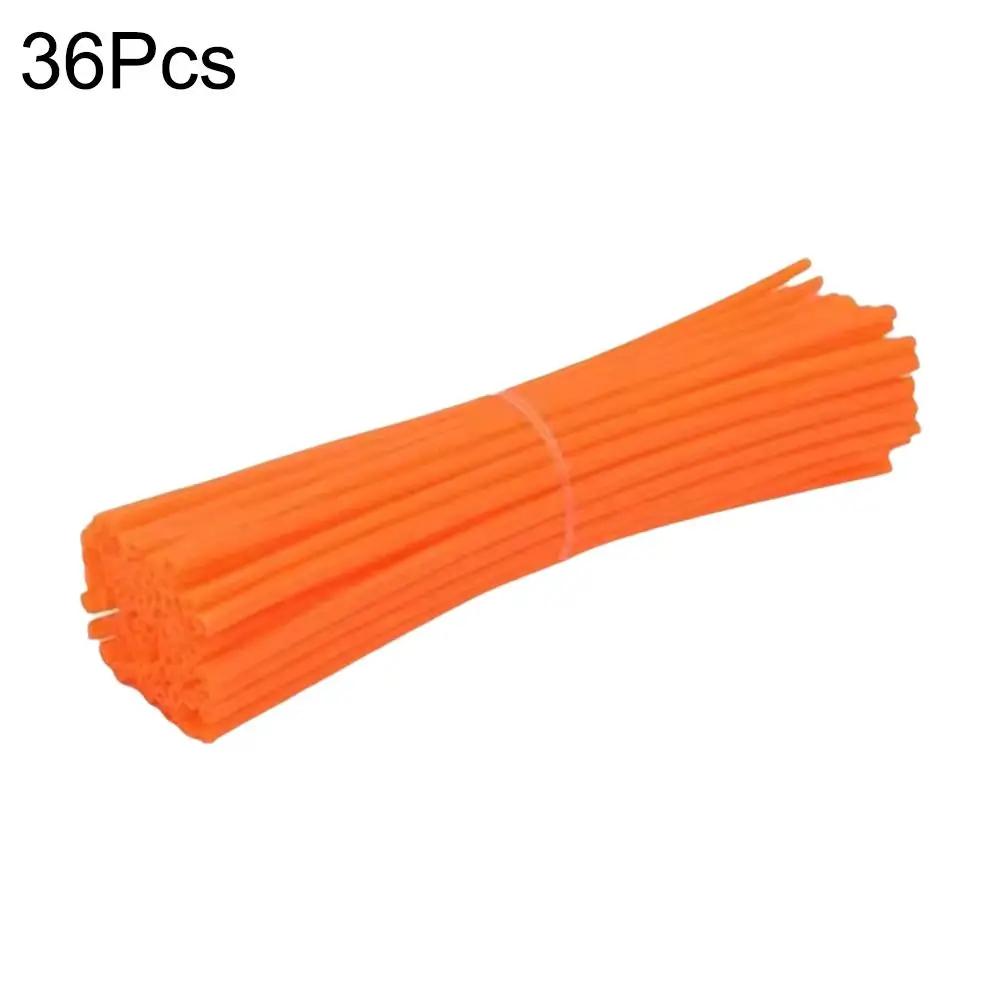 New Motorcycle 36 Pcs Wheel Rim Spoke Wrap Kit Skin Cover Universal for Most Motocross and Dirt Bikes P9M4