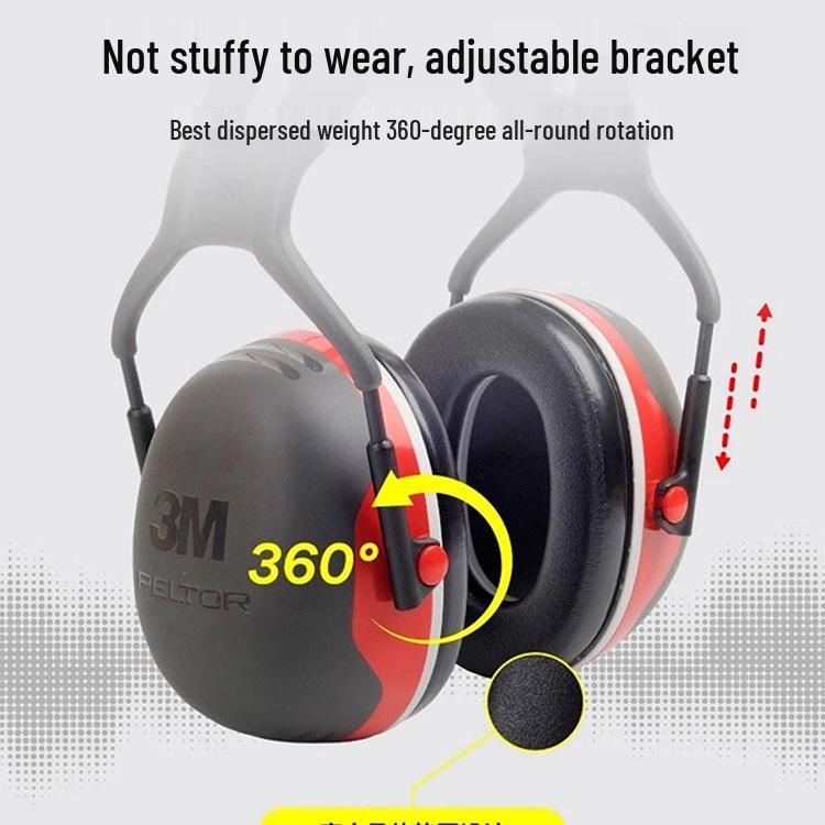 3M X5A Professional Noise-Canceling Over-Ear Earmuffs for Sleep and Study