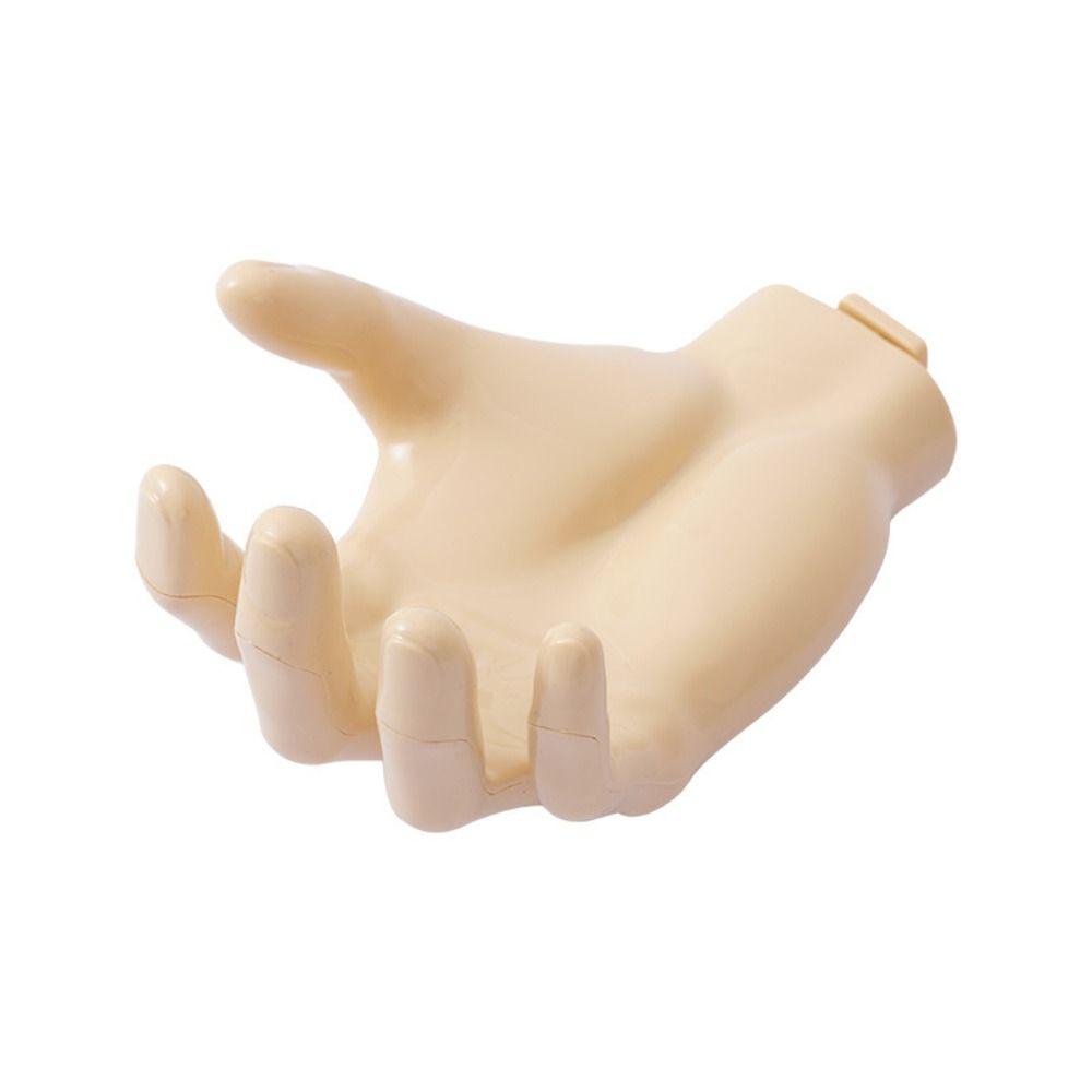 Seamless Wall Mounted Storage Rack Creative Hand Shape Hook Useful Non-punching Hook Office
