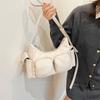 Korean Style Pocket Crossbody Bag Zipper Women Handbag Fashion PU Leather Underarm Bag  Women