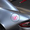 Fuel Tank Cover Personality Funny Fuel Explosion Meter Personality Reflective Car Stickers (Pink)
