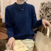 2026 Autumn/Winter Milk Almond Knit Top: Korean Style, Women's Versatile Soft & Cozy Pullover Sweater