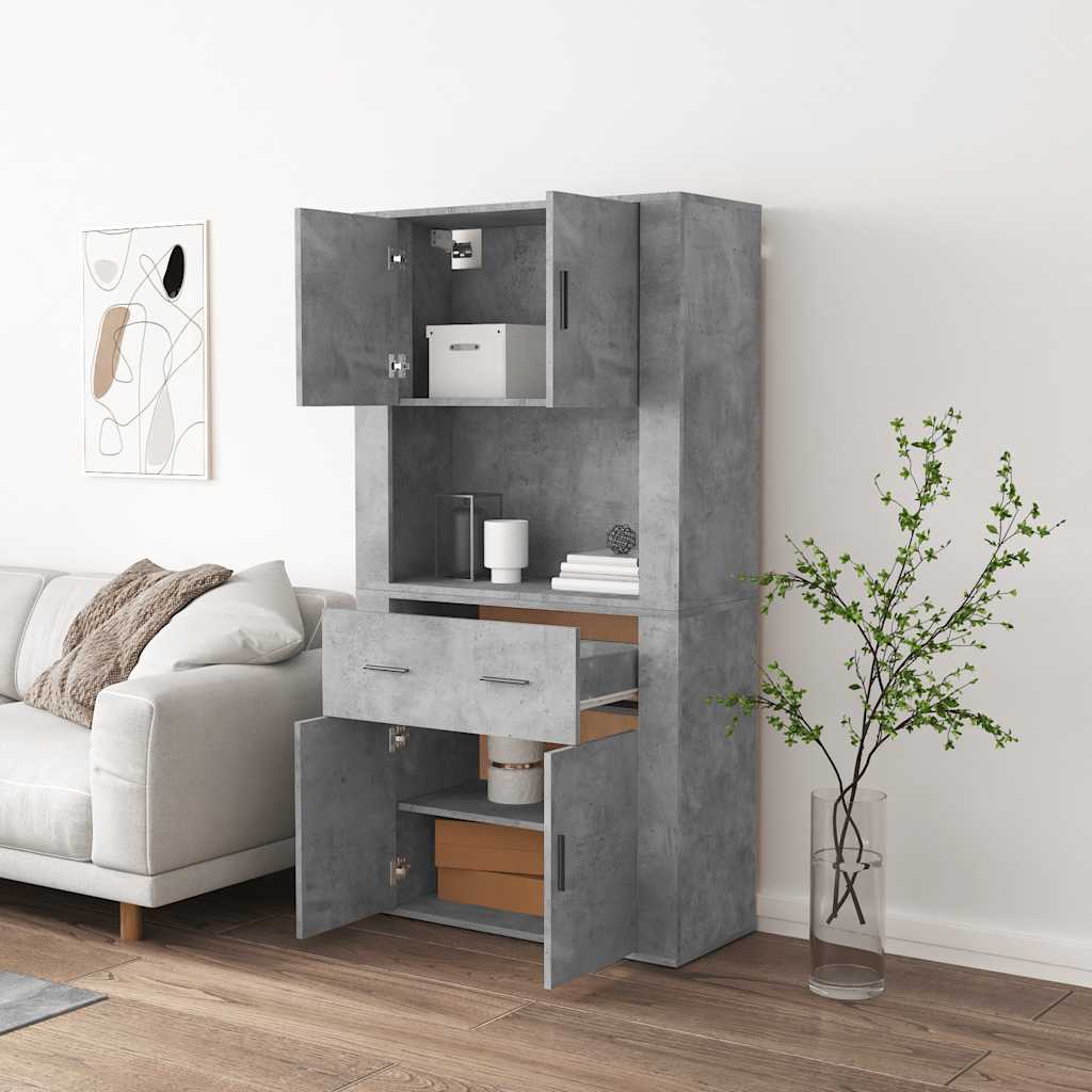 Highboard Concrete Grey Particleboard