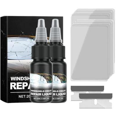 Petitionm Glasreparatur, Flüssig-Nano-Reparaturset für Autoglasfenster, Glas-Nano-Reparaturflüssigkeitsset, Glas-Nano-Reparaturlösung