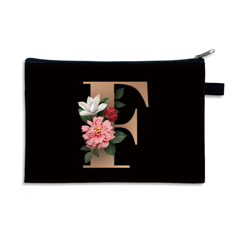 Kreativní potisk písmen malá taštička na drobné polyester zip malá taška multifunkční úložný prostor příruční peněženka