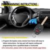Keyless Entry Remote Control Uncut Car Ignition Key Fob Compatible with Honda Accord 2003-2007, Replacement for OUCG8D-380H-A, 4 Button