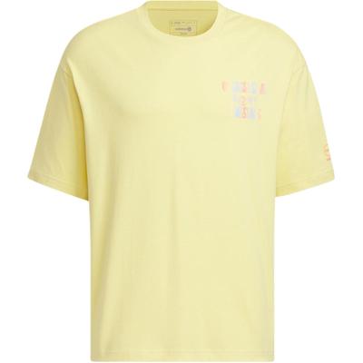 adidas Neo Vibe Collective Tee Alphabet Print Loose Sport Short Sleeve T-Shirt Unisex Tops Sand-Brown IA6745