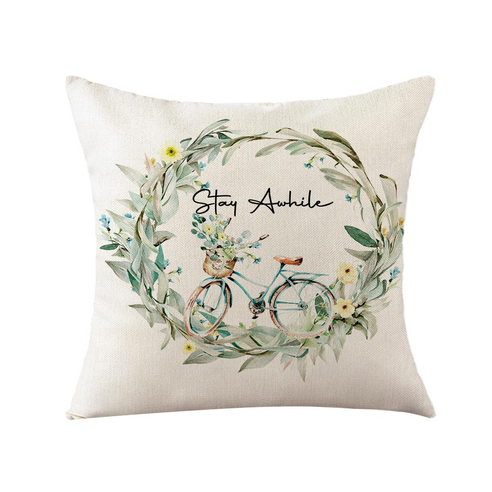 Aquarell Frühlings Kissenbezug Nordische Blume Heim Kissenbezug Polyester Schlafzimmer Sofa Kissenbezug