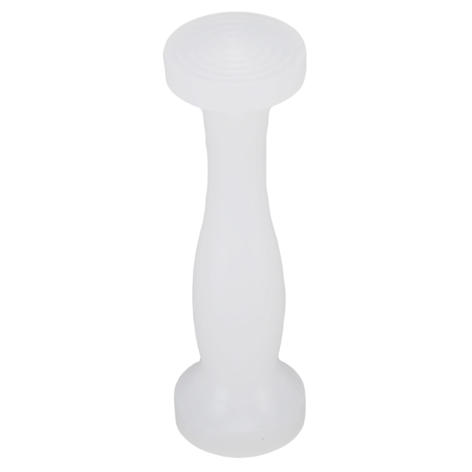 

Coffee Tamper White Color Double Head Flat Threaded Bottom Coffee Ground Press Tool for Home