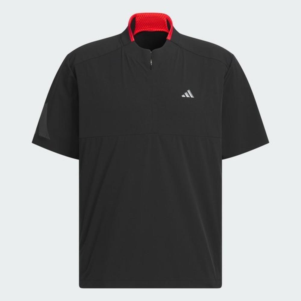 

AdidaS Golf Men S Golf Adizero 1 4 Zip Short Sleeve Anorak JG5785 (black)/XL (105)