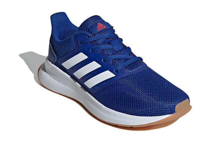 adidas Runfalcon 1.0 K Breathable Low Top Kids' Running Shoes Blue White Kids' FV8838
