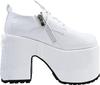 Yosuke Platform Sandals, Women's, White Enamel, Sizes 22.0cm-22.5cm, 4450055