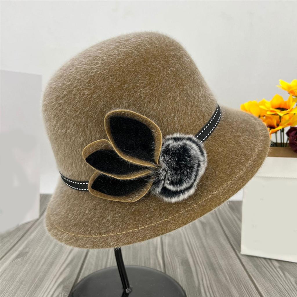 Ladies' Comfortable And Casual Fashionable Warm Basin Hat Solid Color Hat