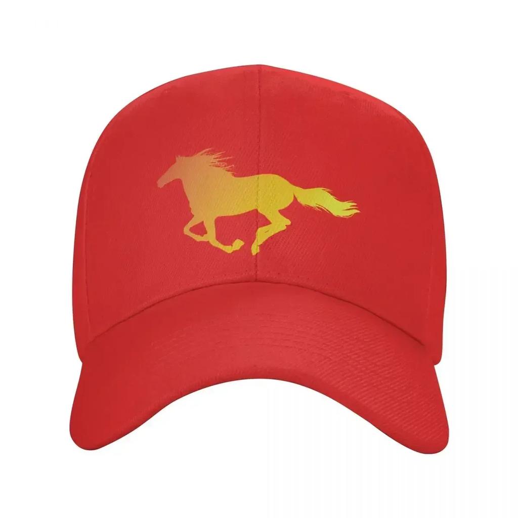 Fashion Horse Running Baseball Cap for Women Unisex Breathable Equestrian Riding Gift Dad Hat Sun Protection Snapback Caps