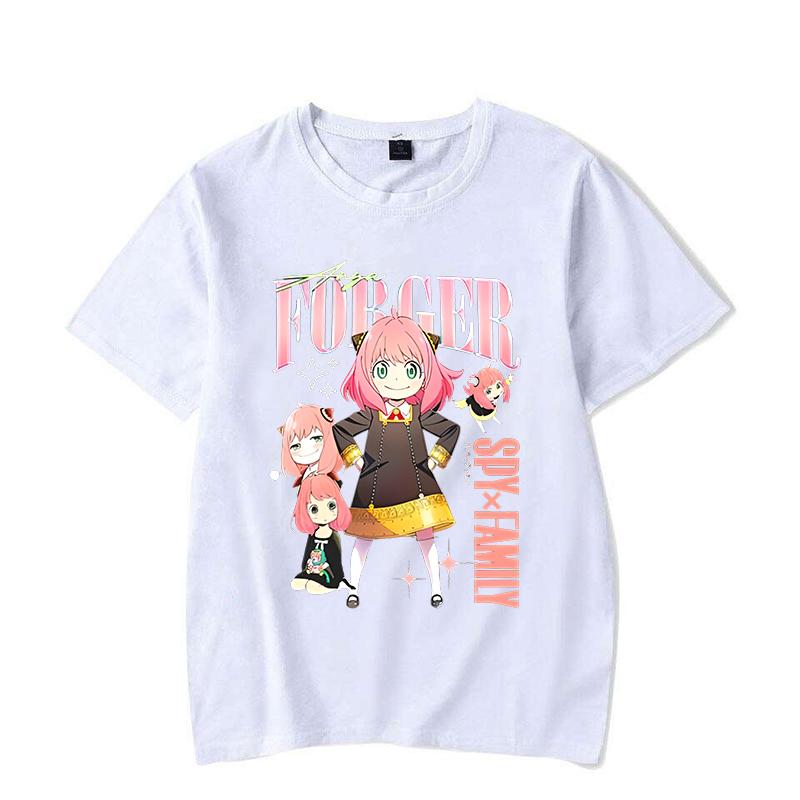 New Anime Anya Forger T-Shirt Women Fashion Harajuku T Shirt Summer Cool Short Sleeve Hip Hop Top Tee