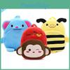 Plush Childrens School Backpack With Embroidered Cartoon Pattern For Toddlers