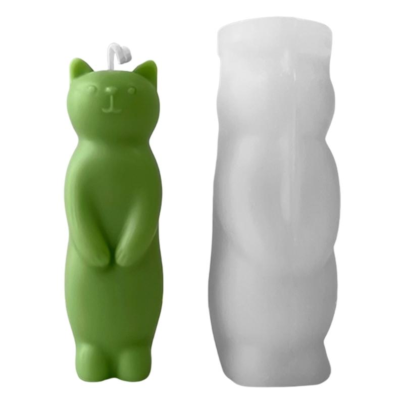 

Silicone Cats Candle Crafts Mold Sturdy Silicone Mold for Cats Shaped Aromatherapy Candle Stylish Candle Moulds 1
