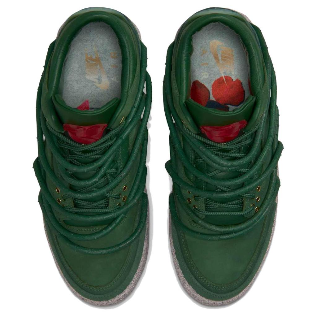 Jordan x Teyana Taylor Air Jordan 3 Mid top Vintage Basketball Shoes Women's Green IF3097-300