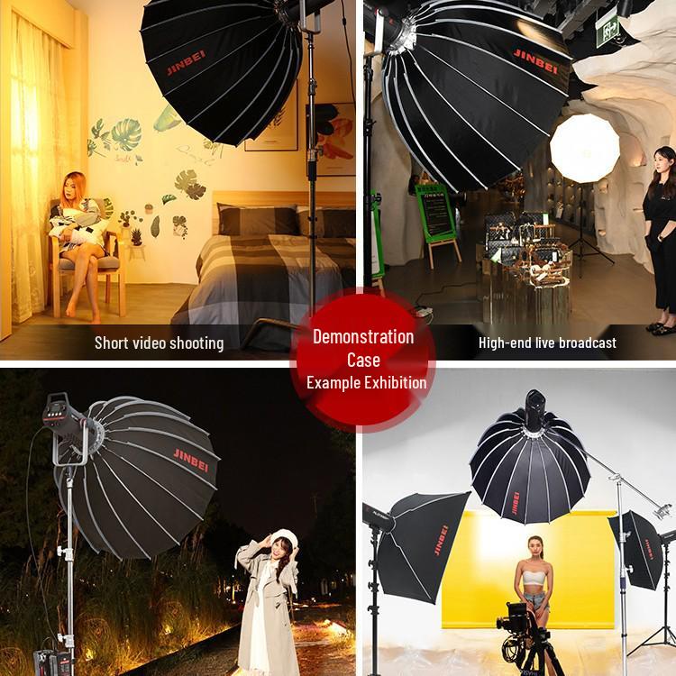 8-Sided Quick-Release 90/120cm Deep Parabolic Softbox for Photography and Video Lighting