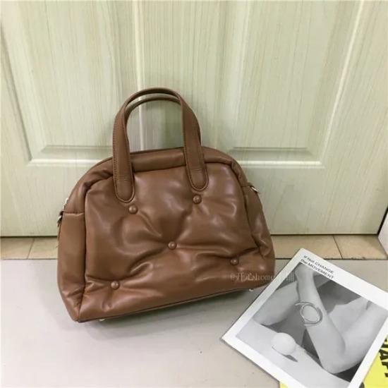 Fashion spacious padded large capacity designer totes for down cotton luxury plutonium leather crossbody bag