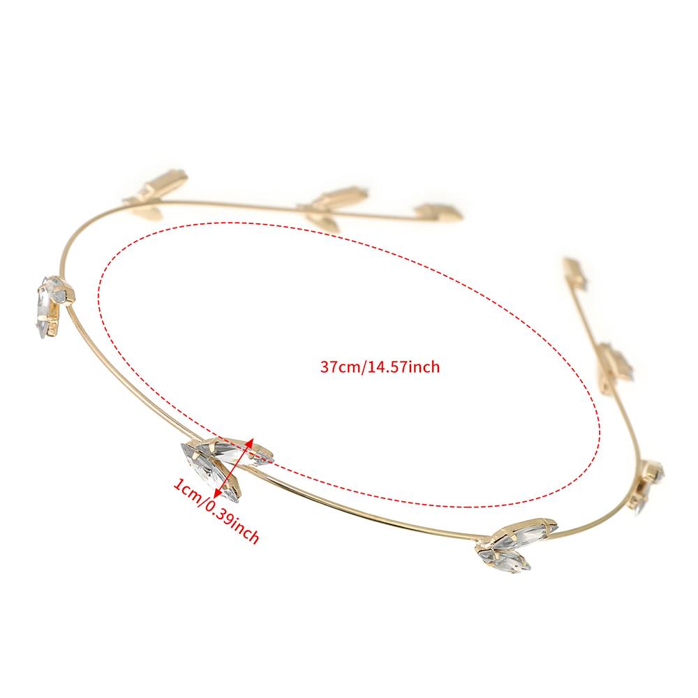 New Simple Rhinestone Headbands Fashion Alloy Crystal Hairbands for Women Daily Hair Tie Decoration Hair Accessories