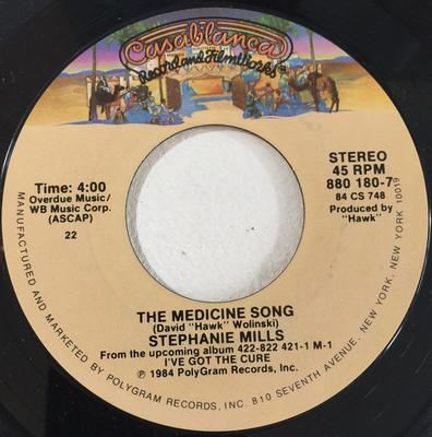 7inch Record STEPHANIE MILLS - The Medicine Song 8801807 Casablanca 1984 US Dance & Electronica Used