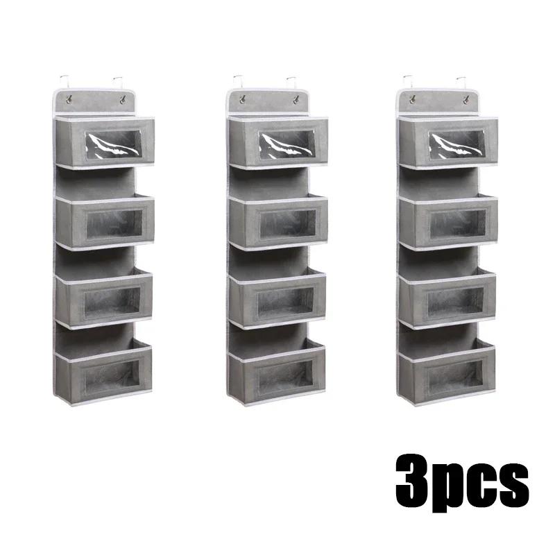 Non-woven Storage Bag Wall Hanging Wardrobe Hanging Finishing Bags Baby Diaper Bags Closet Hanger Dorm Bath Kitchen Storager