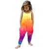 Småbarn Jenter Baby Barn Jumpsuit Tie-dye Strap Romper Sommer antrekk