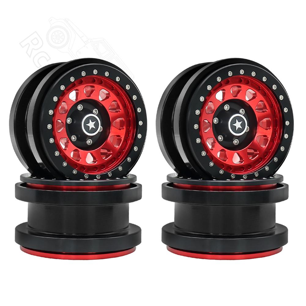 Rc jeep CNC Aluminum 2.9" Beadlock Wheel Hub Rim for 1/6 RC Crawler Car Axial SCX6 Jeep JLU Wrangler