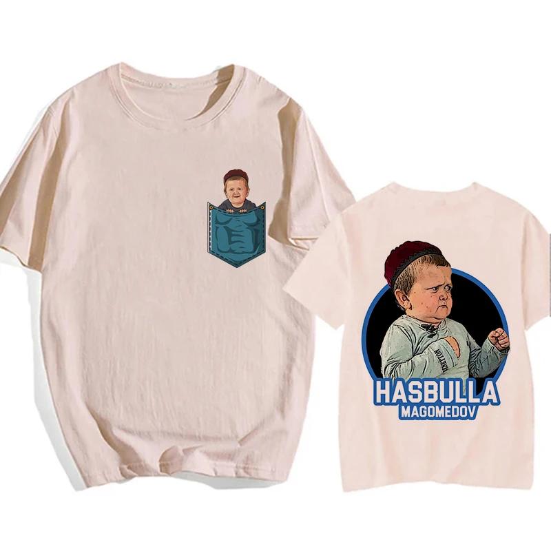 Classic Team Hasbulla EU Size T Shirt Men Women Fighting Hasbulla T-shirt Hip Hop Graphic Shirt Tops Manga T Shirt Streetwear