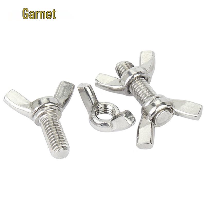 Jianat 304 Stainless Steel Butterfly Thumb Screw and Nut Set