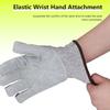 SIZA Safety Cut Proof Seamless Knitted Safety Gloves with Cow Leather Palm Anti-cut Function for Slaughter Cutting & Repair Work