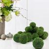 Large Decorative Moss Balls, 8 Pcs 3.5" Green Dried Moss Spheres Ball, Greenery Balls Faux Mossy Globes, Moss Decor Balls for Bowls Filler, Wedding