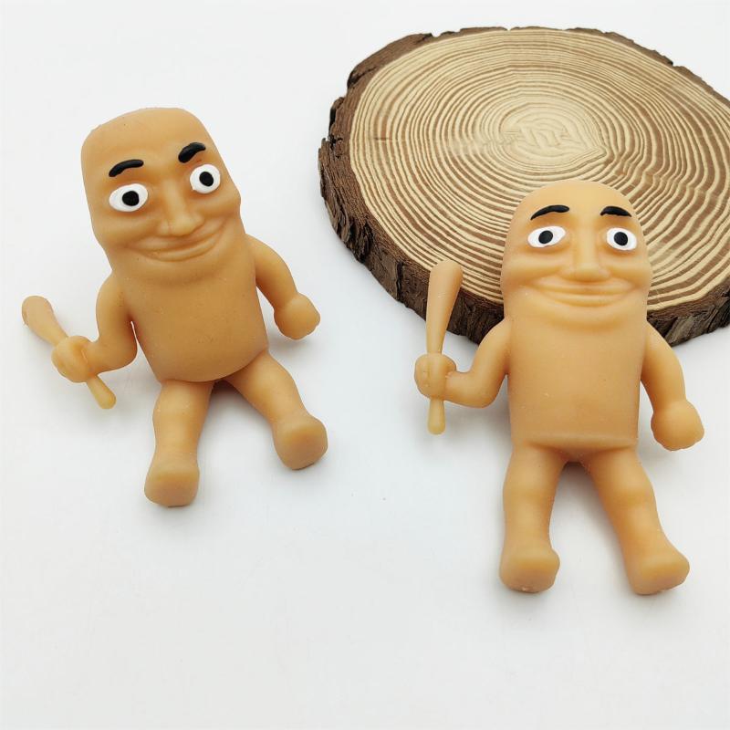 Italian Brainrot Tung Sahur Soft Rally Toys Stress Relief Prank Toy Fidget Toy Transformable Kids Adults Party Birthday Gift
