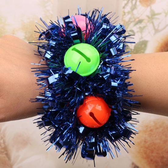 Dětské taneční zápěstí Květinový zvonek Srdce Flitry Dekor Jasné barvy Náramek na zapínání na přezku Dětské oblečení na párty příslušenství