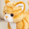 Stuffed Animals Cat Plush Toys Simulation Stuffed Lifelike Cat Plush Kitten Doll  Birthday Gift