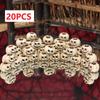 20PCS Halloween Pumpkins, Gothic Pumpkin Heads, Outdoor Garden Bonsai Decoration Pavilions, Fish Tank Halloween Scene Decoration
