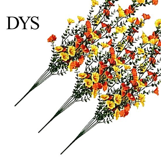 Wiederverwendbare Herbst-Türdekorationen Herbst-Kunstpflanzen zum Aufhängen, UV-beständige Kunstblumen, Realistische Plastikblumen Garten Hängende Ranken Veranda