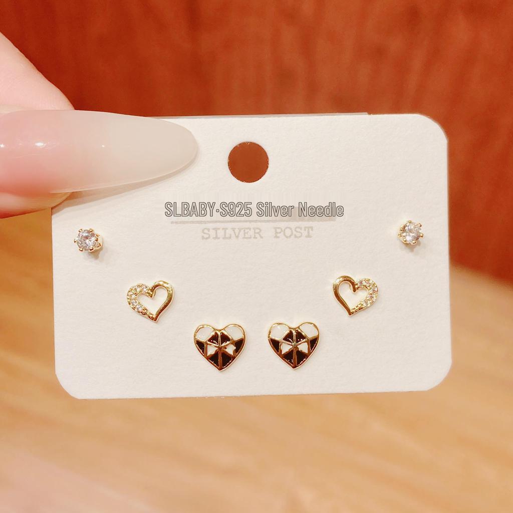 Environmentally Friendly Nickel-Free Gold Plated Women's Stud Earrings - High-End, Simple, Versatile Design