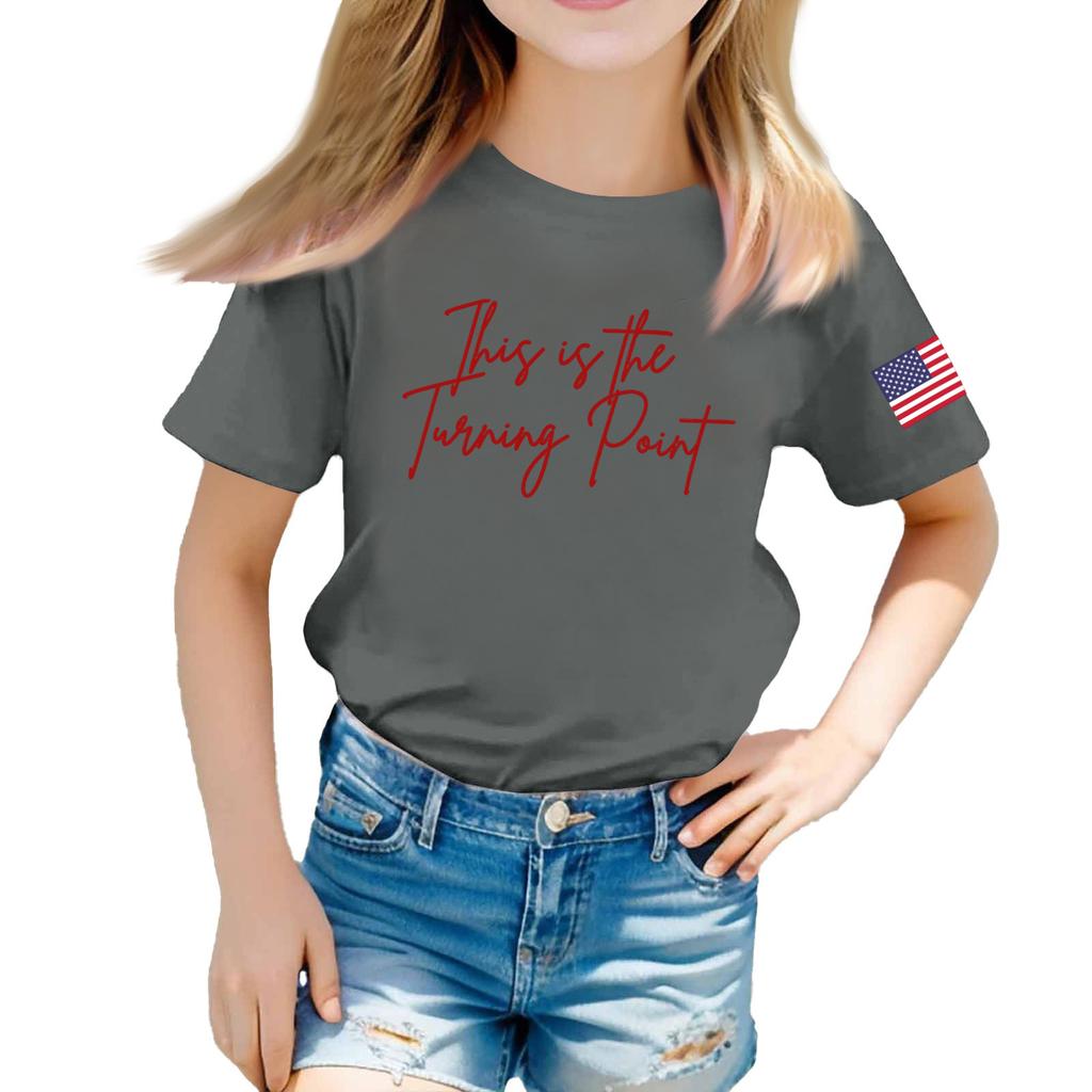 Toddler Girl Boy T-Shirts Kids Top Boys And Girls Printed Short Sleeved T-shirt 1-12Y Summ