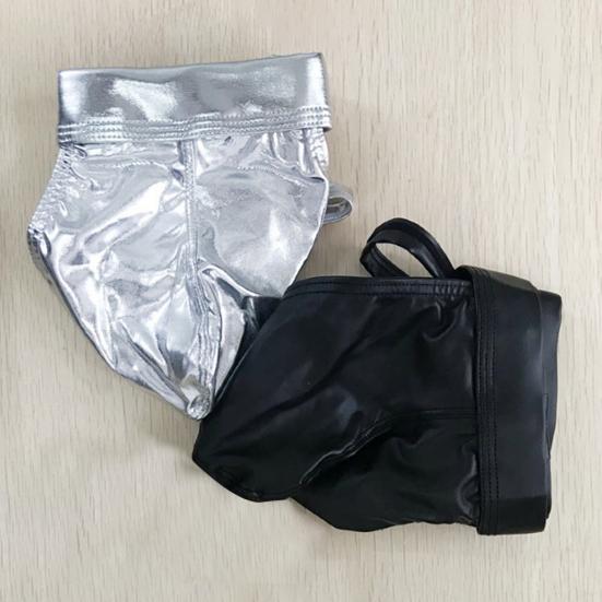 Men Club Briefs U Convex Bouncy Breathable Solid Color Smooth Surface Slutty Hollow Out Plus Size Open Butt Men Thongs Clubwear Clothes
