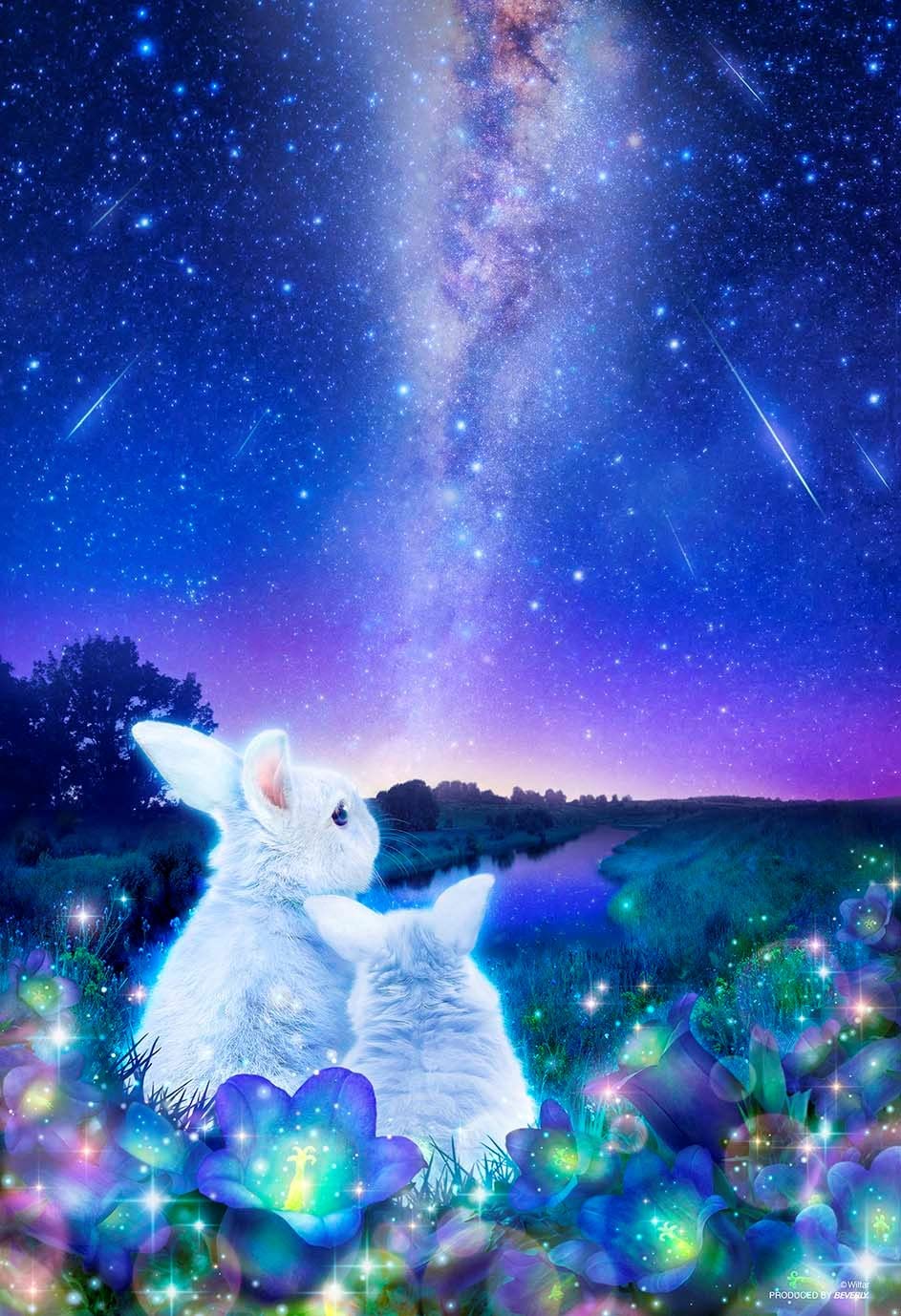 

[Made in Japan] Beverly 1000 Micro-Piece Jigsaw Puzzle Star-Waiting Rabbit (26 x 38 cm) 1000M-001