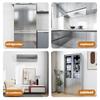 1/3/5/10M Sticker Wire Drawing Silver Waterproof Self-adhesive Refrigerator Elevator Door Kitchen Countertop Cabinet Renovation
