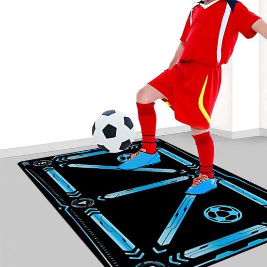 Basketball Footwork Training Mat Non-Slip Low Noise Basketball Training System Mat Agility Footstep Training Mat for Dribbling Training At Home